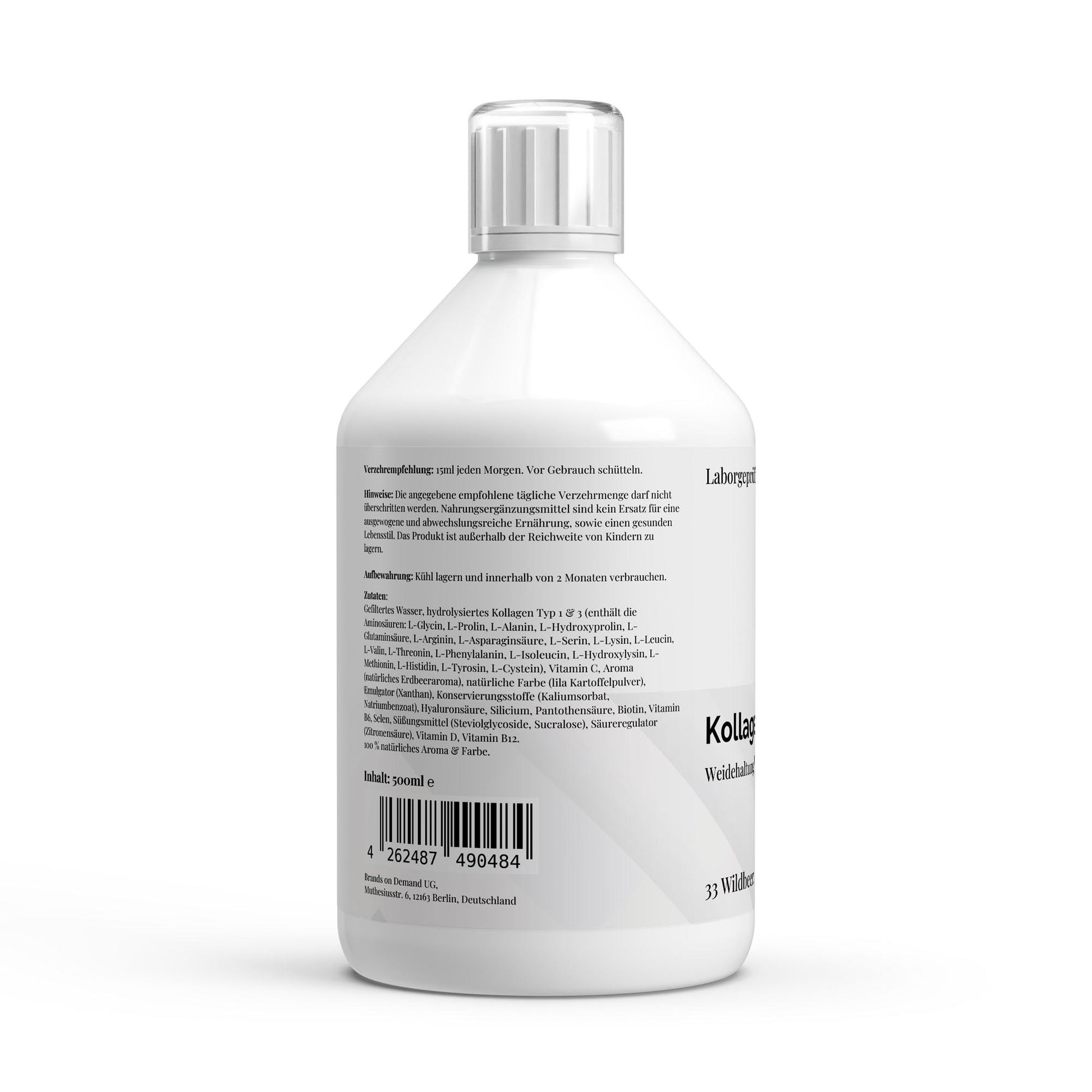Kollagen Vital PLUS+ Shots - Wild Berry - 500ml