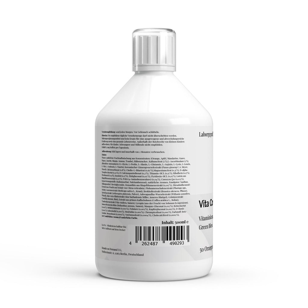 Vita Complete PLUS+ 50 vegane Shots - Fresh Orange - 500ml