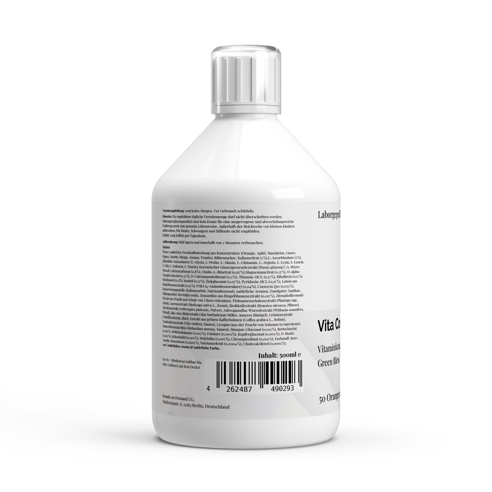 Vita Complete PLUS+ 50 vegane Shots - Fresh Orange - 500ml