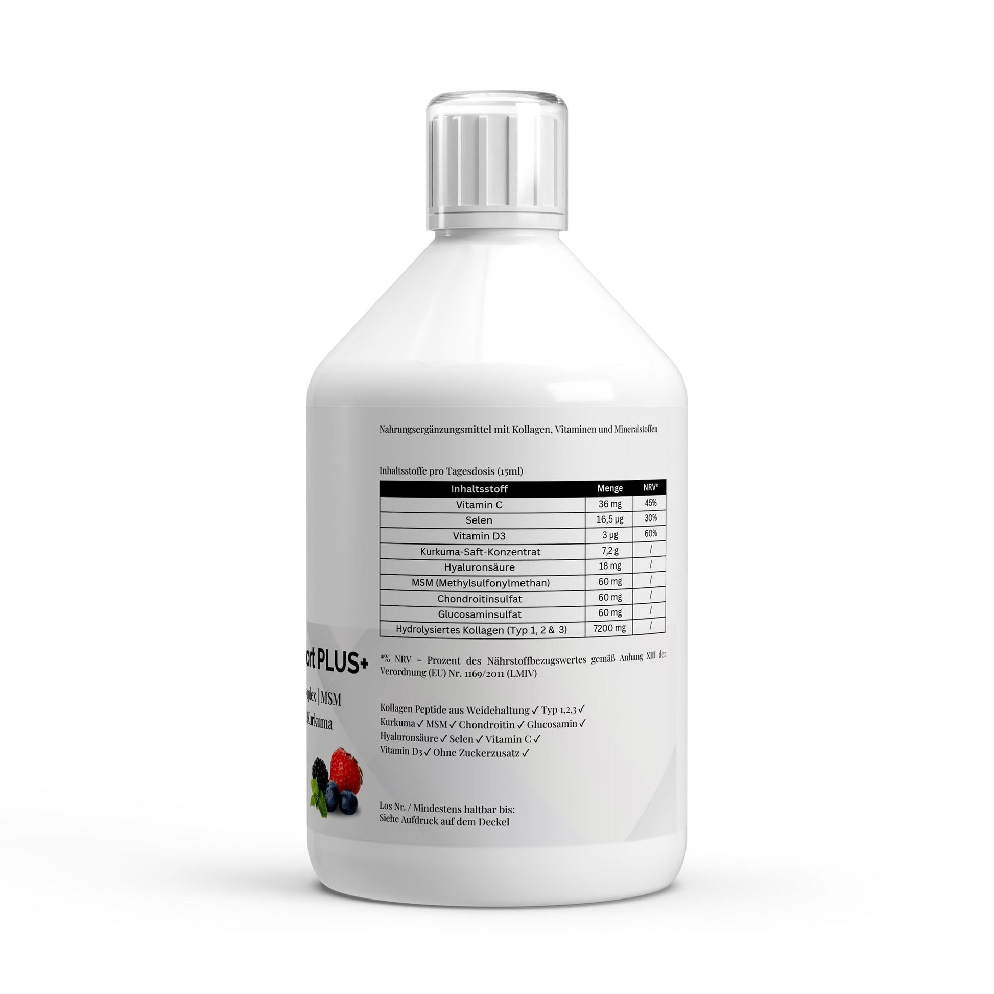 Kollagen Support PLUS+ Shots - Wild Berry - 500ml