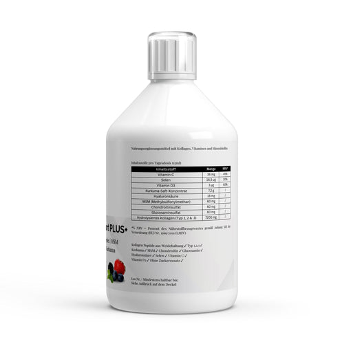 Kollagen Support PLUS+ Shots - Wild Berry - 500ml