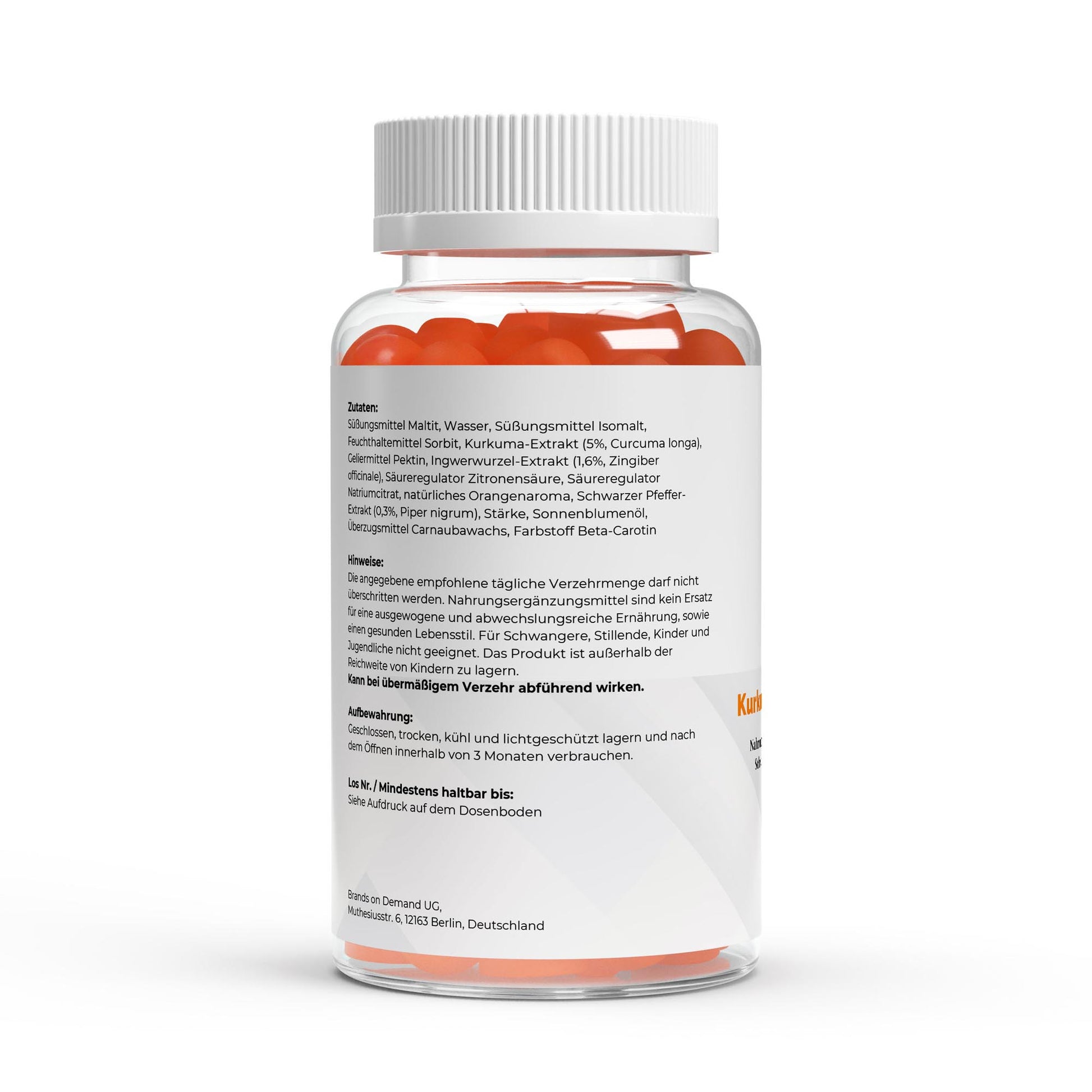 Kurkuma + Ingwer + Schwarzer Pfeffer Gummies - 60 Stk.